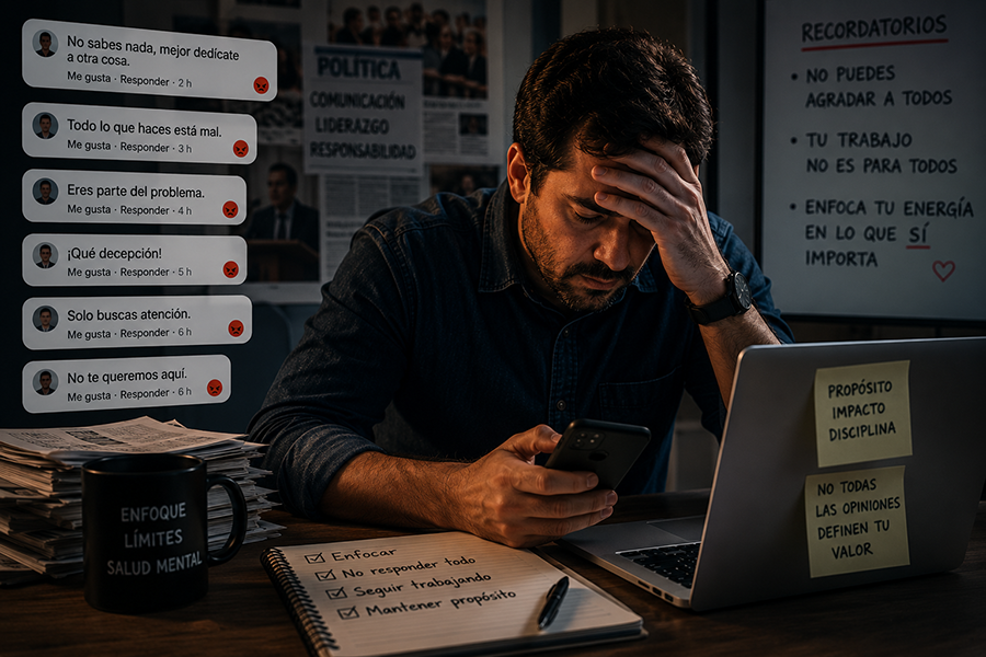 Cómo manejar críticas cuando trabajas en política, medios o redes