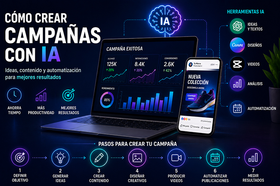 como crear campañas con IA