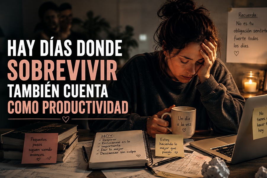 hay dias donde sobrevicir cuanta como productividad